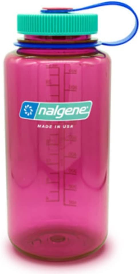 Nalgene 32 oz Wide Mouth Water Bottle, Baby Blue