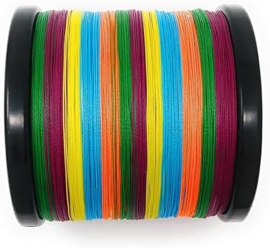 Reaction Tackle Braided Fishing Line - Pro Grade Power Performance for Saltwater or Freshwater Fish - Colored Fishing Line Braid for Extra Visibility