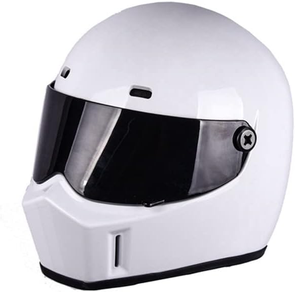 Pet Motorcycle Helmet, Full Face Motorcycle Helmet Outdoor Motorcycle Bike Riding Helmet Hat for Cat Dog Doggie Puppy Kitten Helmet Pet Supplies Racing Car Fan Collectible Small Gift (White)