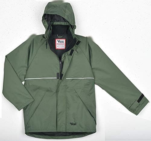 Viking Journeyman 420D Waterproof Jackets for Men - Heavy-Duty Hooded Industrial Jacket for Construction and Forestry