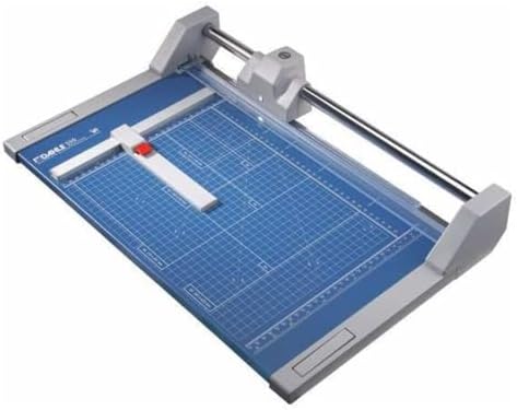 Dahle 550 Professional Rotary Trimmer, 14" Cut Length, 20 Sheet Capacity, Self-Sharpening, Dual Guide Bar, Automatic Clamp, German Engineered Paper Cutter