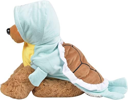 Dog Cat Halloween Costumes - Pet Turtle Cosplay Clothes, Adorable Flannel Tortoise Puppy Pajama Outfit, Soft Velvet Christmas Doggie Hoodies, Funny Fleece Sweater for Small Medium Large Dogs, XLarge