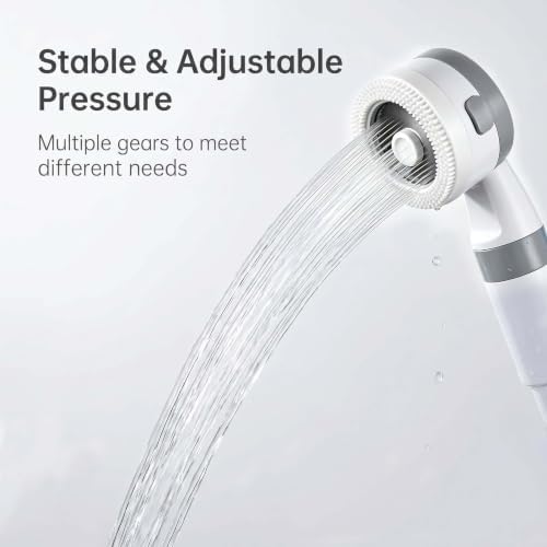 Portable Shower, USB Rechargeable Camping Shower Pump with Adjustable Pressure Head for Camping, Beach, Pet Bath, Car Wash, Garden & Travel Emergency