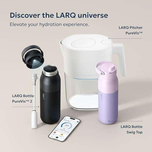 LARQ Filter Straw (with Essential Bottle Filter) - Compatible with LARQ Bottle PureVis 2, Flip Top and Swig Top