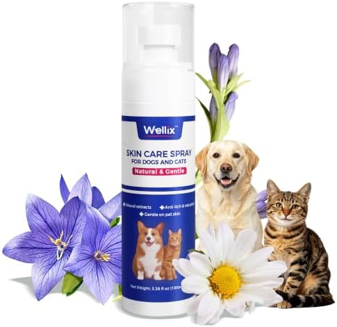 Wellix Hot Spot Treatment & Itch Relief Spray for Dogs & Cats - 3.38 fl oz