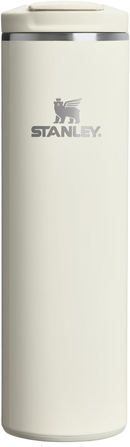 STANLEY Transit FlipTop Mug | Leakproof Coffee Travel Cup | Vacuum Insulated Stainless Steel | Stays Hot or Cold for Hours | BPA-Free | 16 oz | Cream Gloss