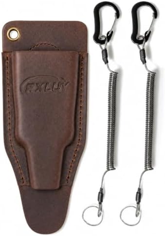 Fishing Pliers Holster with Retractable Lanyard (Camel)