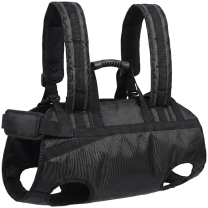 2 in 1 Dog Lift Harness Backpack Carrier, Full Body Support Sling for Senior Injured Disabled Dogs, Adjustable Pet Mobility Aid for Post Surgery Recovery Travel Hiking Car Rides, XL
