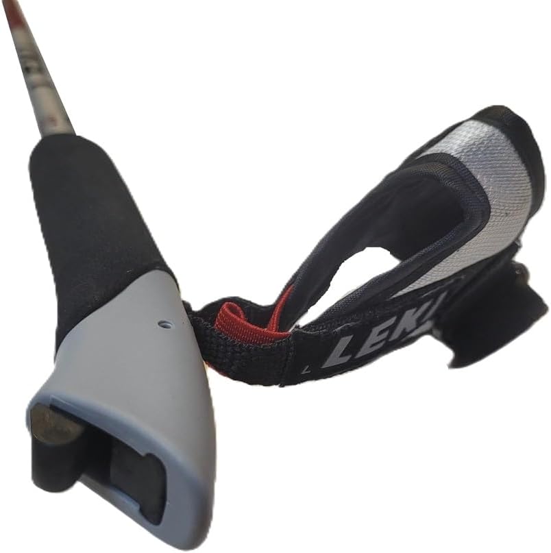 LEKI Nordic Walking Flash AirFOIL HTS 6.0 Series Walking Pole Silver/Maroon 120cm