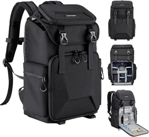 K&F CONCEPT Camera Backpack, Hard Shell Photography Backpack