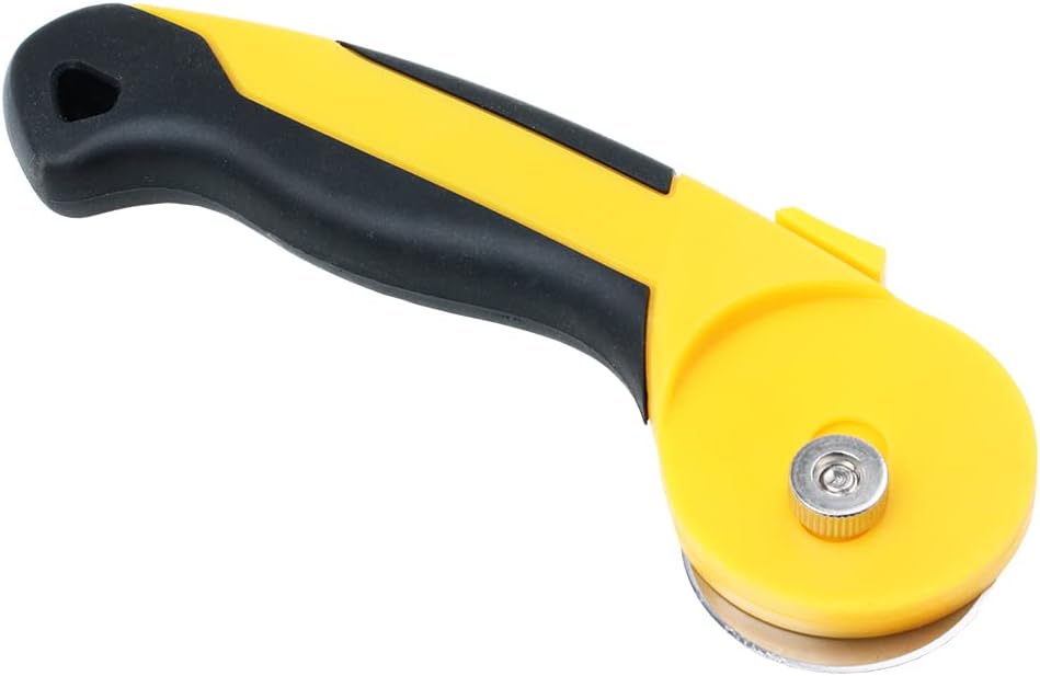 45mm Rotary Cutter for Fabric, w/ 10 Replacement Rotary Blades