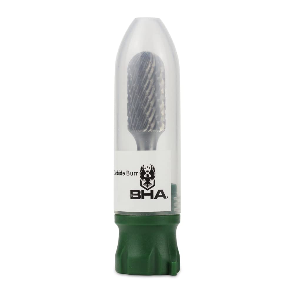 BHA Tungsten Carbide Burr, Double Cut 1/4" Shank