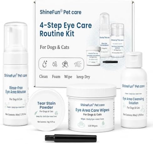4-Step Dog & Cat Eye Care Routine Kit & Tear Stain Remover