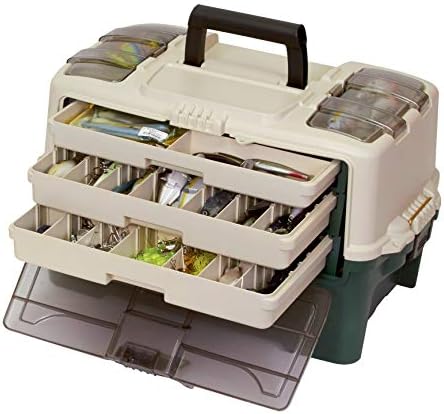 Plano Hybrid Hip Tackle System, One Size, White and Green, Premium Tackle Storage with Removable Drawers, Fits StowAway Utility Boxes, Storage for Fishing