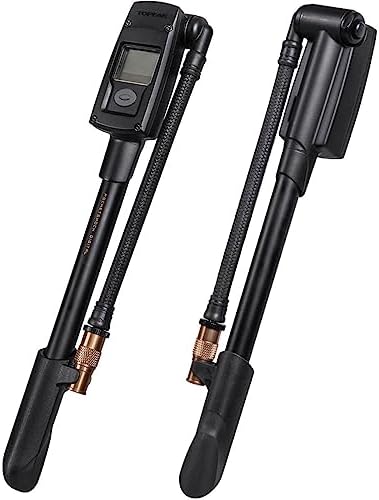 Topeak PocketShock Digital Shock Pump with 300 PSI Digital Gauge, Pressure-Rite Connector, and Air Release Button