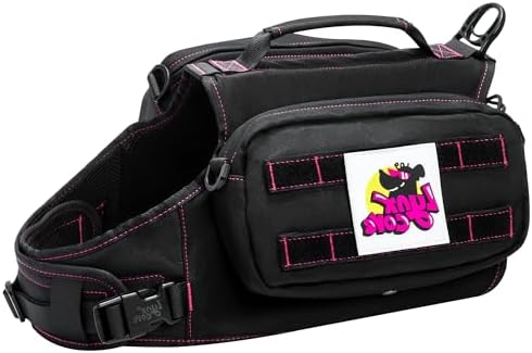 Dog Backpack for Small Medium Large Dogs,Adjustable Dog Backpack Harness with 2 Side Pockets,Vest Dog Pack for Travel,Hiking, Camping