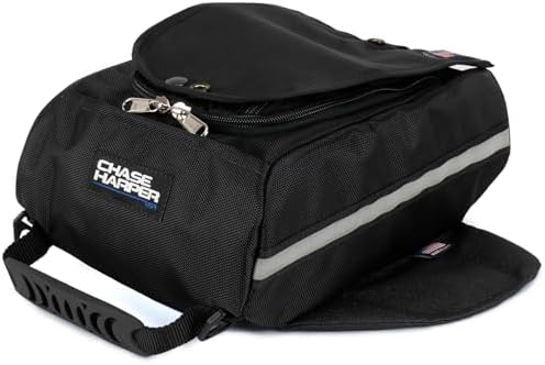 Chase Harper USA 1700M Black Mini Aeropac Magnetic Tank Bag - Water-Resistant, Industrial Grade Ballistic Nylon w/Thermo-Plastic Insert, Anti-Scratch Bottom, Super Strong Neodymium Magnets