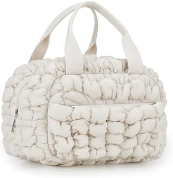 MOV COMPRA Lunch Bag for Women, Insulated Lunch Bags Lunch Box Cooler Bag (Beige)