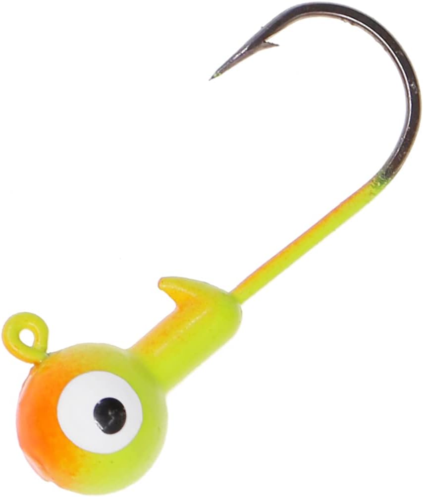 Fishing Lures Jig Heads,Ball Heads 1/32oz-1oz,Sharp Fishing Hooks for Freshwater or Saltwater