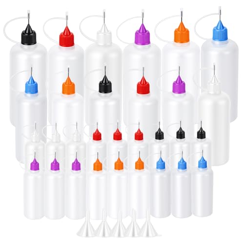 Goodma 30 Pcs Mixed Sized Precision Tip Applicator Bottles