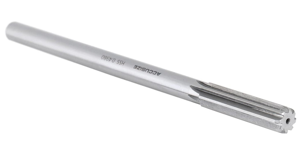 Accusize Industrial Tools Dowel Pin Reamer Size: 0.1230" Thru 0.4995", HSS M2 Premium Chucking Reamer Set, Right Hand Cut, 14 pcs Set, 5528-ST00
