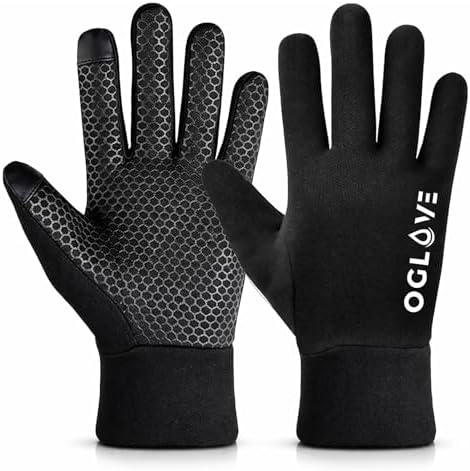 OGLOVE Waterproof Thermal Sports Gloves, Touchscreen Sensitive Field Gloves for Football, Soccer, Rugby, Mountain Biking, Cycling, Fishing and More
