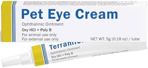 Starmixus Pet Eye Ointment, Soothes Irritation, Discharge & Tear Stains, Professional-Grade Eye Cream for Cats, Dogs, Horses, Birds, Cattle, Sheep and Puppies, Kitten - 1 Tube 5g (0.18oz)