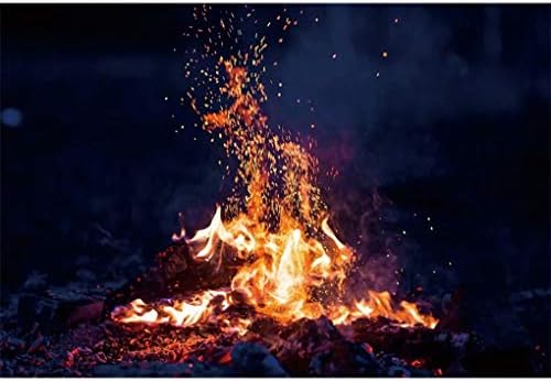 shensu Burning Firewoods Photography Backdrops 7x5ft Vinyl Outdoor Night Campfire Flaming Timber Travel Barbeques Party Events Photography Background Kids Adults Portrait Photo Studio Props