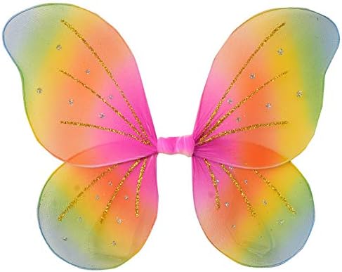 Rubies Pet Rainbow Fairy Wings Pet Costume for Dogs or Cats, S/M