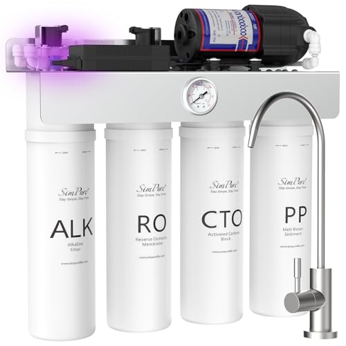 SimPure T1-400ALK Tankless Alkaline Reverse Osmosis Water Filter 400 GPD