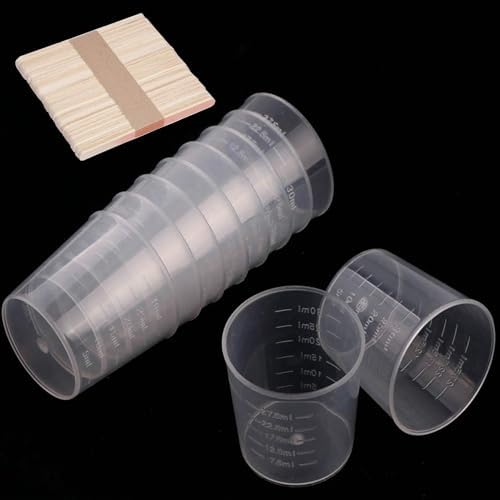 300 Pack 1oz/30ml Plastic Graduated Cups