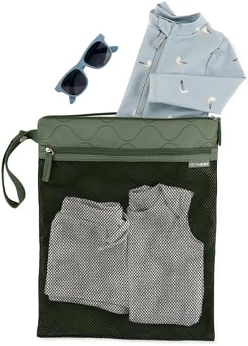 Skip Hop Waterproof Wet Dry Bag, Grab & Go, Sage