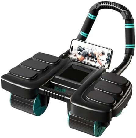 4-Wheel Automatic Rebound Ab Roller Wheel with Elbow Support