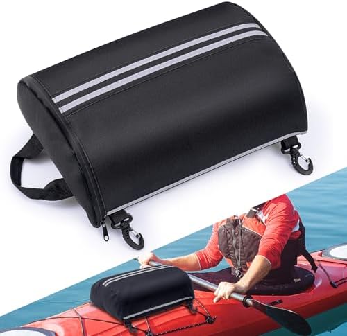 Abbylike Paddleboard Storage bag 15.4'' x 11.4'' Waterproof Deck Bag Oxford Cloth Deck Cooler Pouch with Reflective Strip Swivel Hook Zipper Paddle Board Accessories for Summer Kayak Surfboard