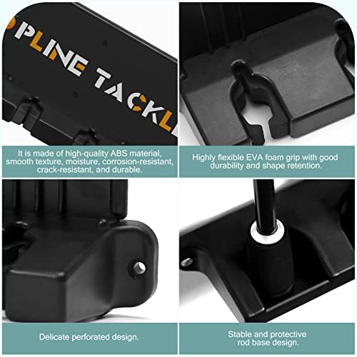 2 Pack Vertical Fishing Rod Holders Up to 12 Rods for Garage