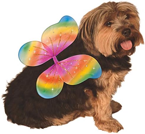 Rubies Pet Rainbow Fairy Wings Pet Costume for Dogs or Cats, S/M