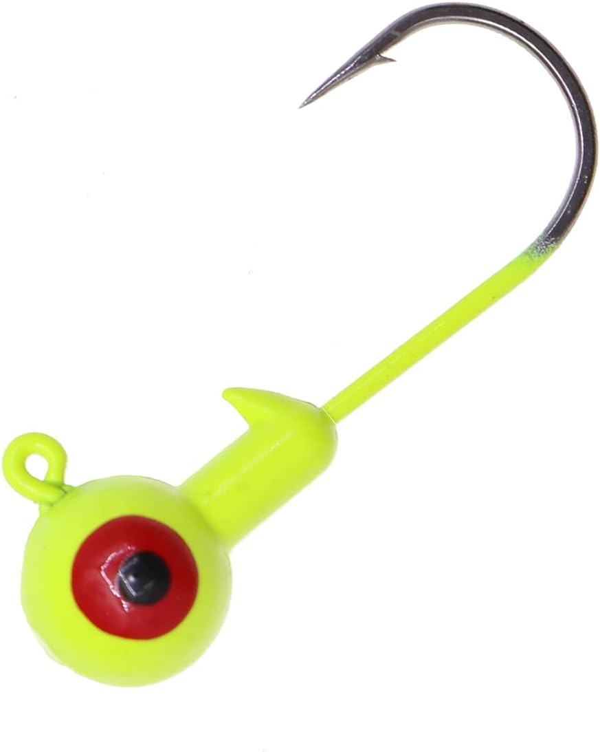 Fishing Lures Jig Heads,Ball Heads 1/32oz-1oz,Sharp Fishing Hooks for Freshwater or Saltwater