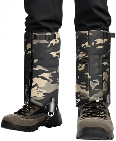 Leg Gaiters - Waterproof Snake Gaiters Snake Chaps, HIGH-Performance Leg Gaiters Hiking Hunting Snow Boot Gaiters Snake Proof Gaiters Outdoor Boots Cover Legging Gaiters Fit for Men &amp; Women