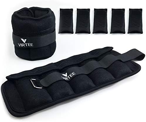 Adjustable Ankle Weights 1-3 Lbs Pair with Removable Weight for Men Women