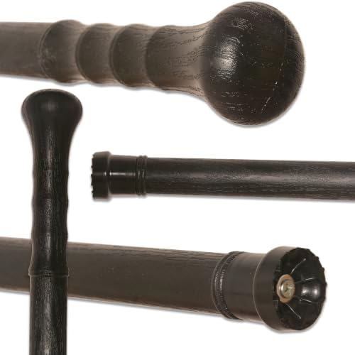 Cane Hiking Stick Mountaineering Stick Black Walking Hiking Men and Women 35 inches