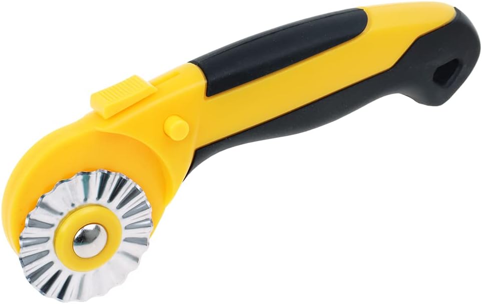 45mm Rotary Cutter for Fabric with 9 Replacement Rotary Blades