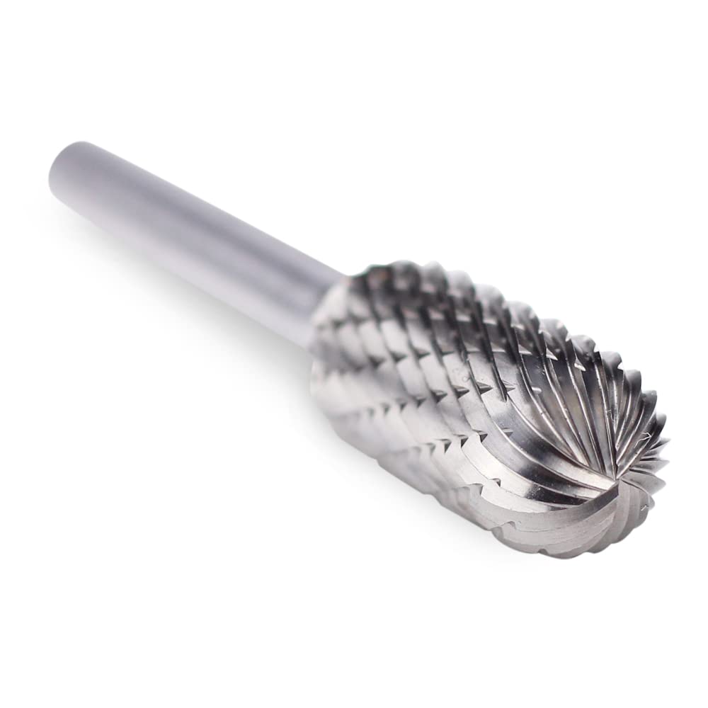 BHA Tungsten Carbide Burr, Double Cut 1/4" Shank