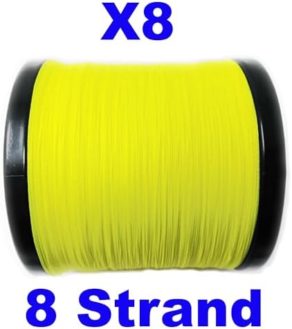 Reaction Tackle Braided Fishing Line - Pro Grade Power Performance for Saltwater or Freshwater Fish - Colored Fishing Line Braid for Extra Visibility