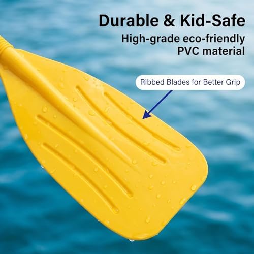 Small Kayak Paddles, Plastic Canoe Paddle for Children, yellow
