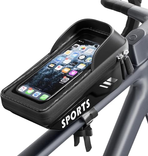 Povlen Waterproof Bike Frame Bag with Phone Holder