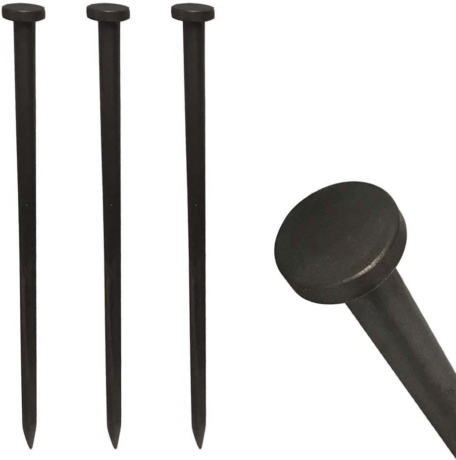 Heavy Duty Double Head Tent Stakes, 1 x 30 inch, 10 Pack