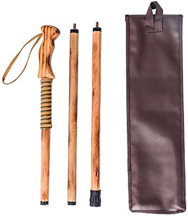 FOREST PILOT 3pc Detachable Walking Stick Pine Handle 55 Inches