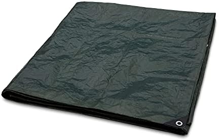 Amazon Basics Waterproof Multipurpose Camping Tarp, Tear Resistant with Reinforced Edges, Protective Cover, 7.5 Feet x 9.5 Feet, Dark Green