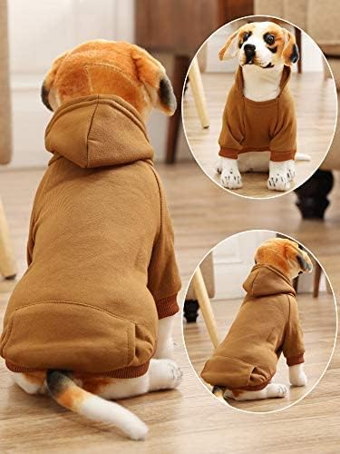 Syhood 6 Pieces Dog Hoodie Winter Warm Sweater with Hat Small Dogs,XXS