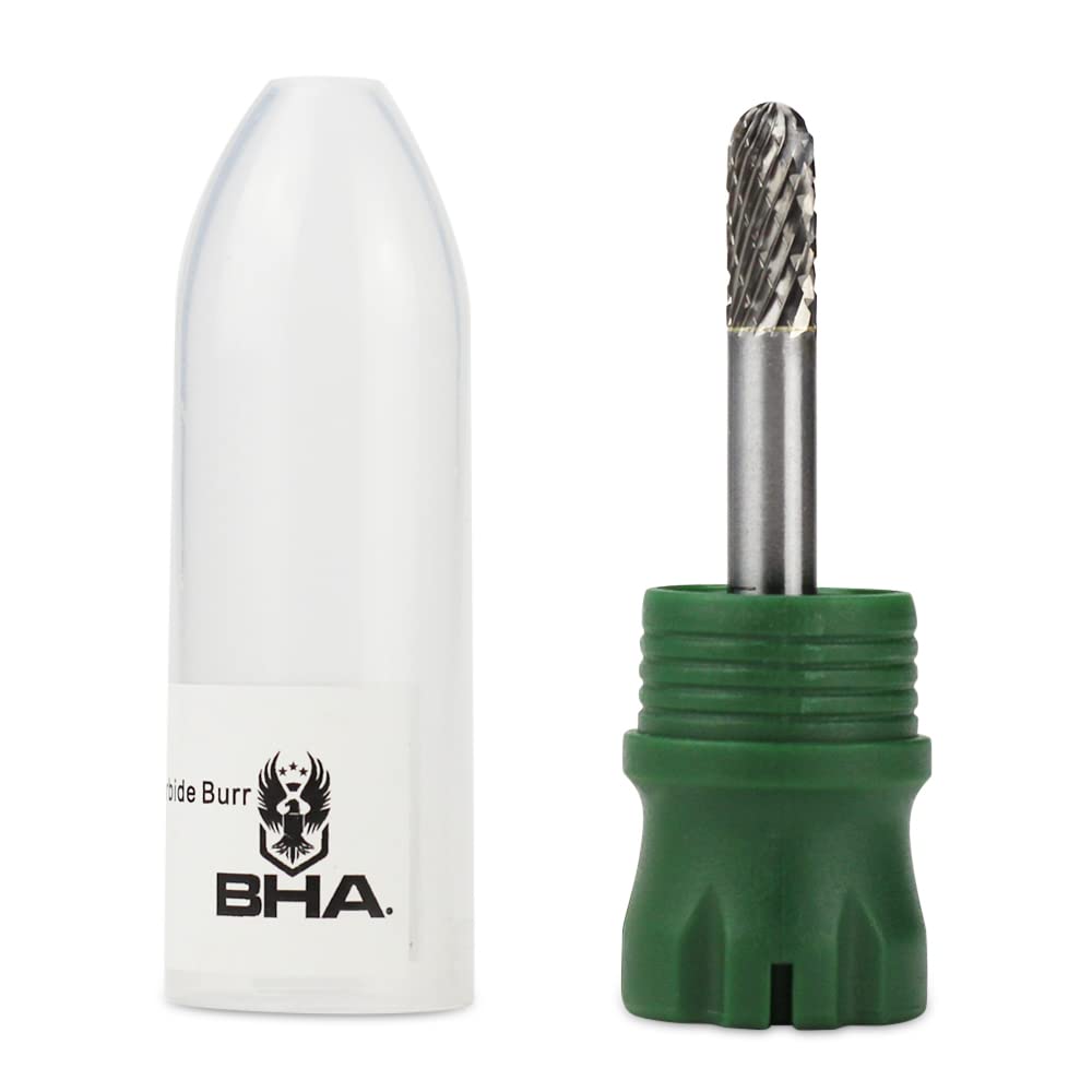 BHA Tungsten Carbide Burr, Double Cut 1/4" Shank